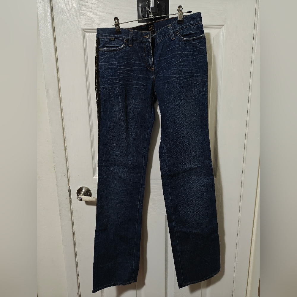 Just Cavalli Deep Blue Straight Leg Jeans